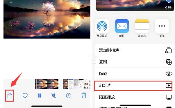 大丰镇苹果15维修预约分享iPhone15相册视频如何循环播放 